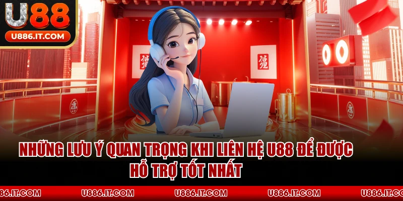 Những Lưu Ý Quan Trọng Khi Liên Hệ U88 Để Được Hỗ Trợ Tốt Nhất